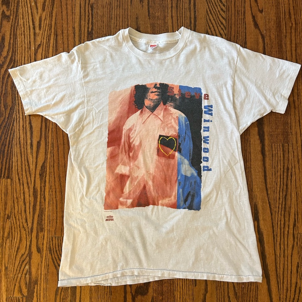 Steve Winwood Rare Vintage 1991 Refugees of The Heart Tour Concert T-Shirt XL